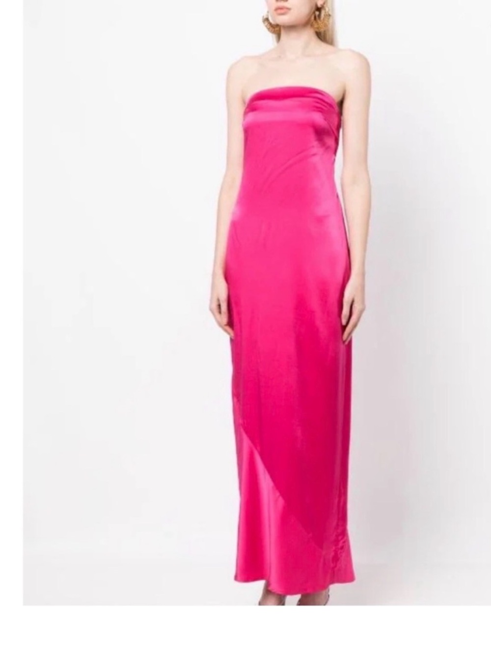 Cult Gaia Perla Strapless Floor-Length Dress, Size 6
